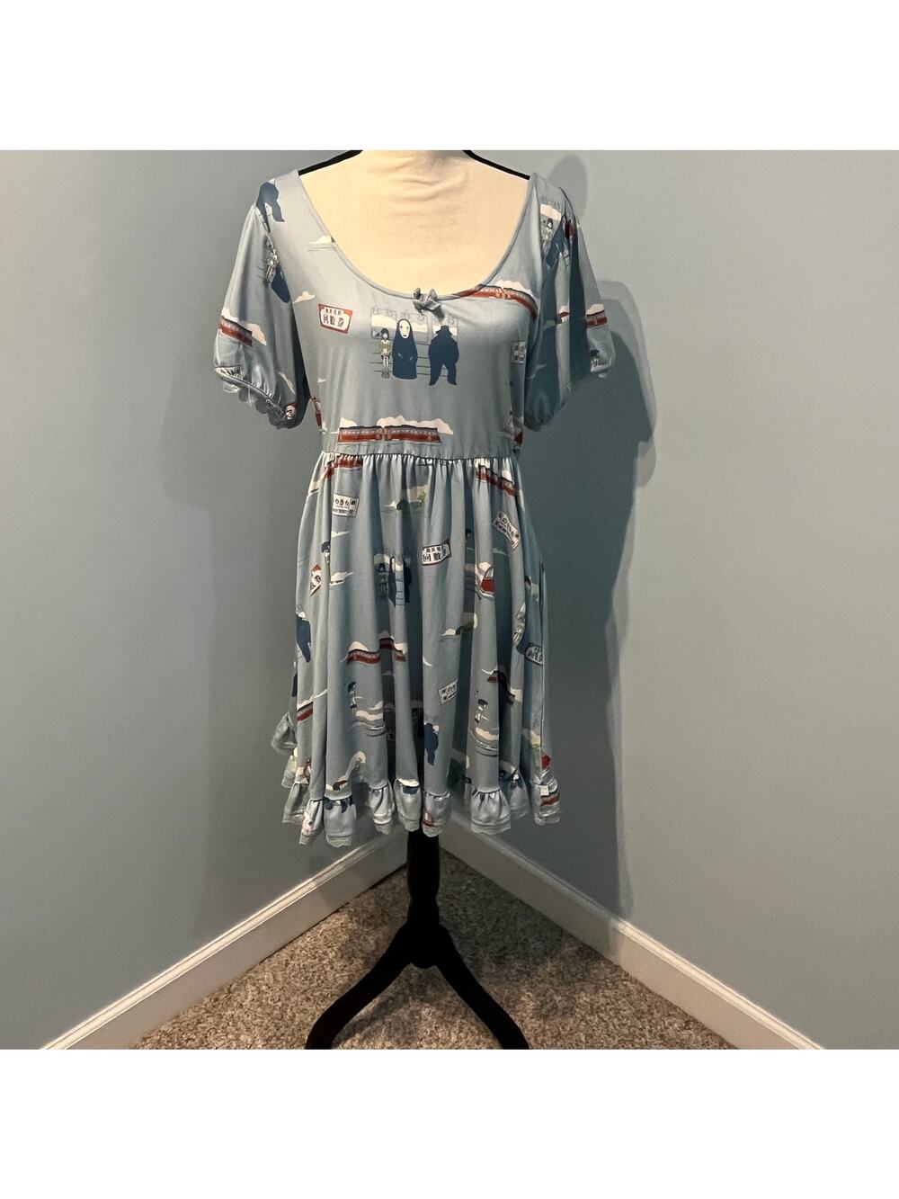 Her Universe Studio Ghibli Spirited Away No Face Chihiro Train Dress XL